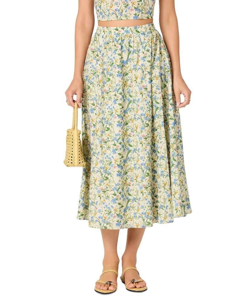 アストール レディース ボトムスカート ASTR the Label Wylda Skirt Blue Green ブルー