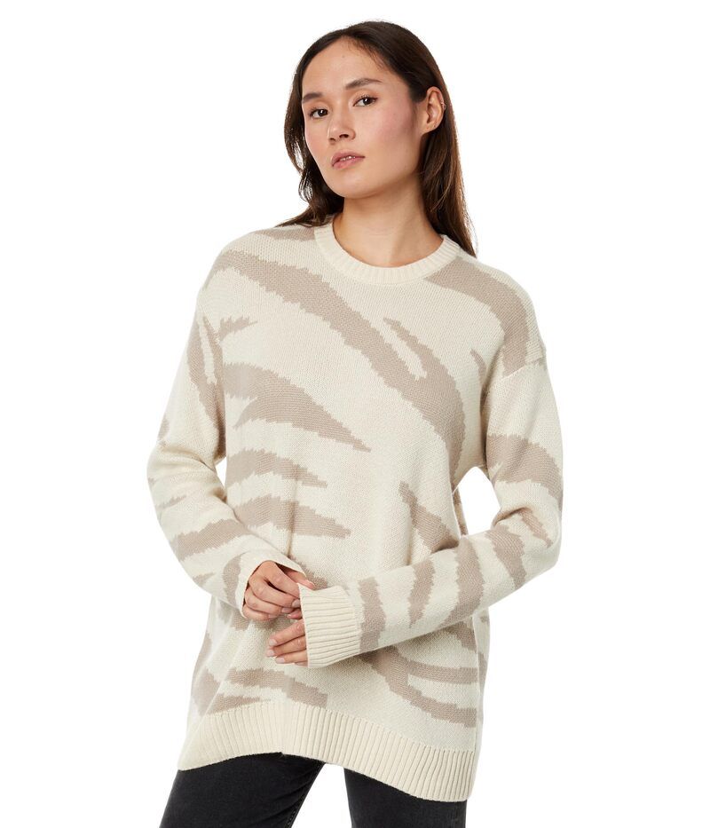 スプレンディット レディース アウター ニット・セーター Splendid Lana Zebra Sweater Camel Zebra キャメル