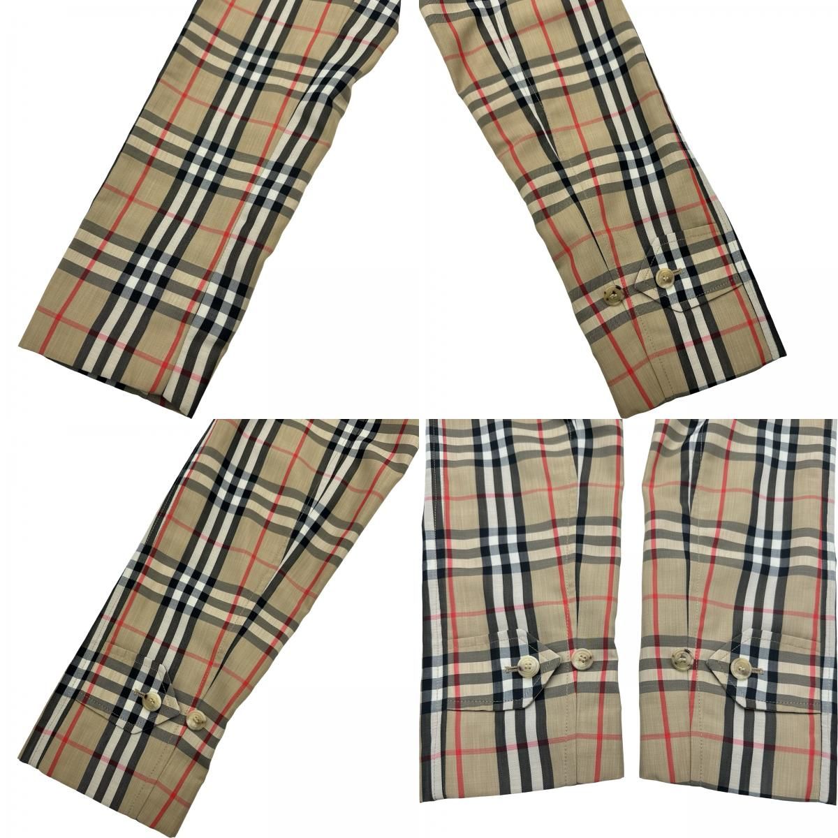 バーバリー BURBERRY チェック柄スプリングコート 8008846 ベージュ