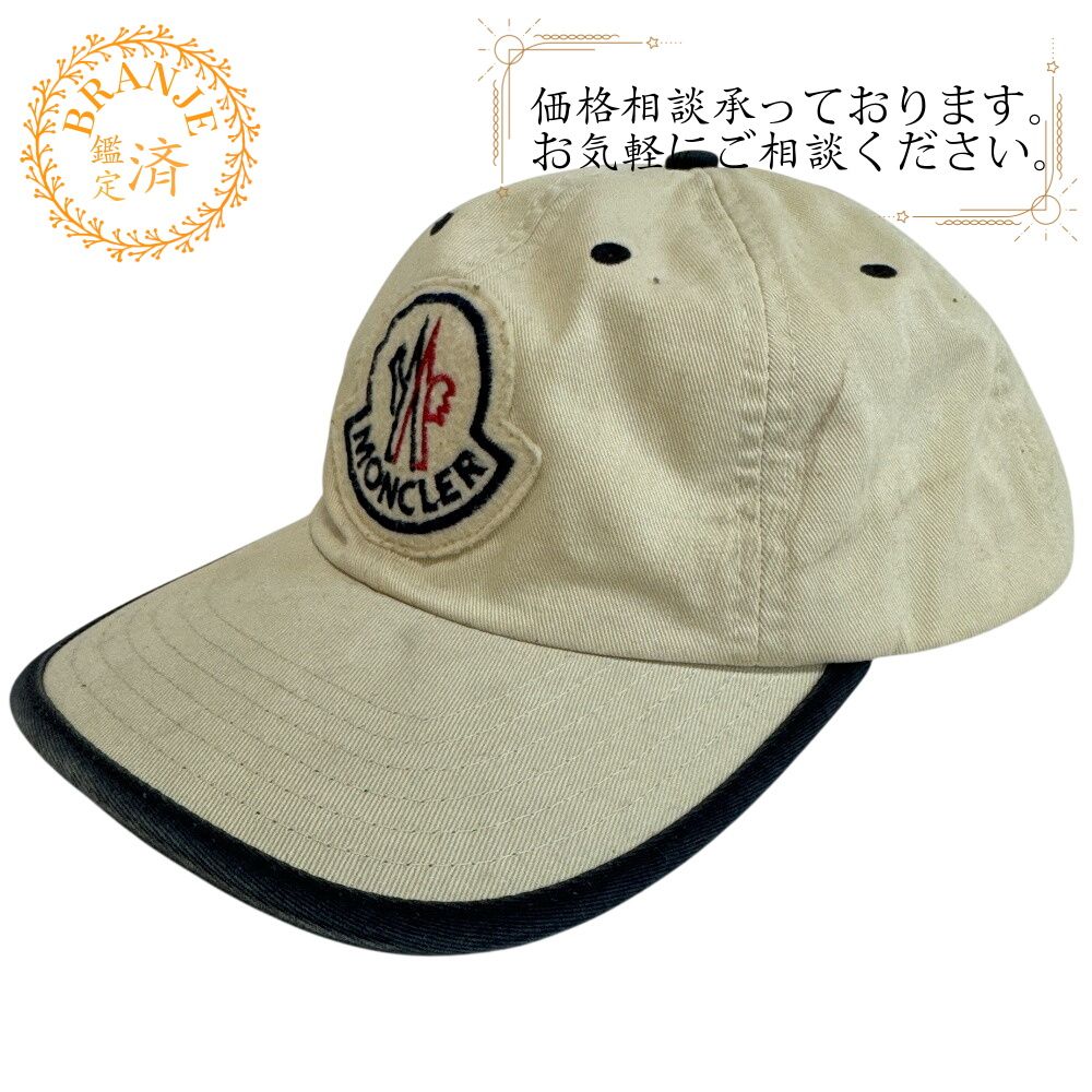 モンクレール ロゴ　ワッペン キャップ