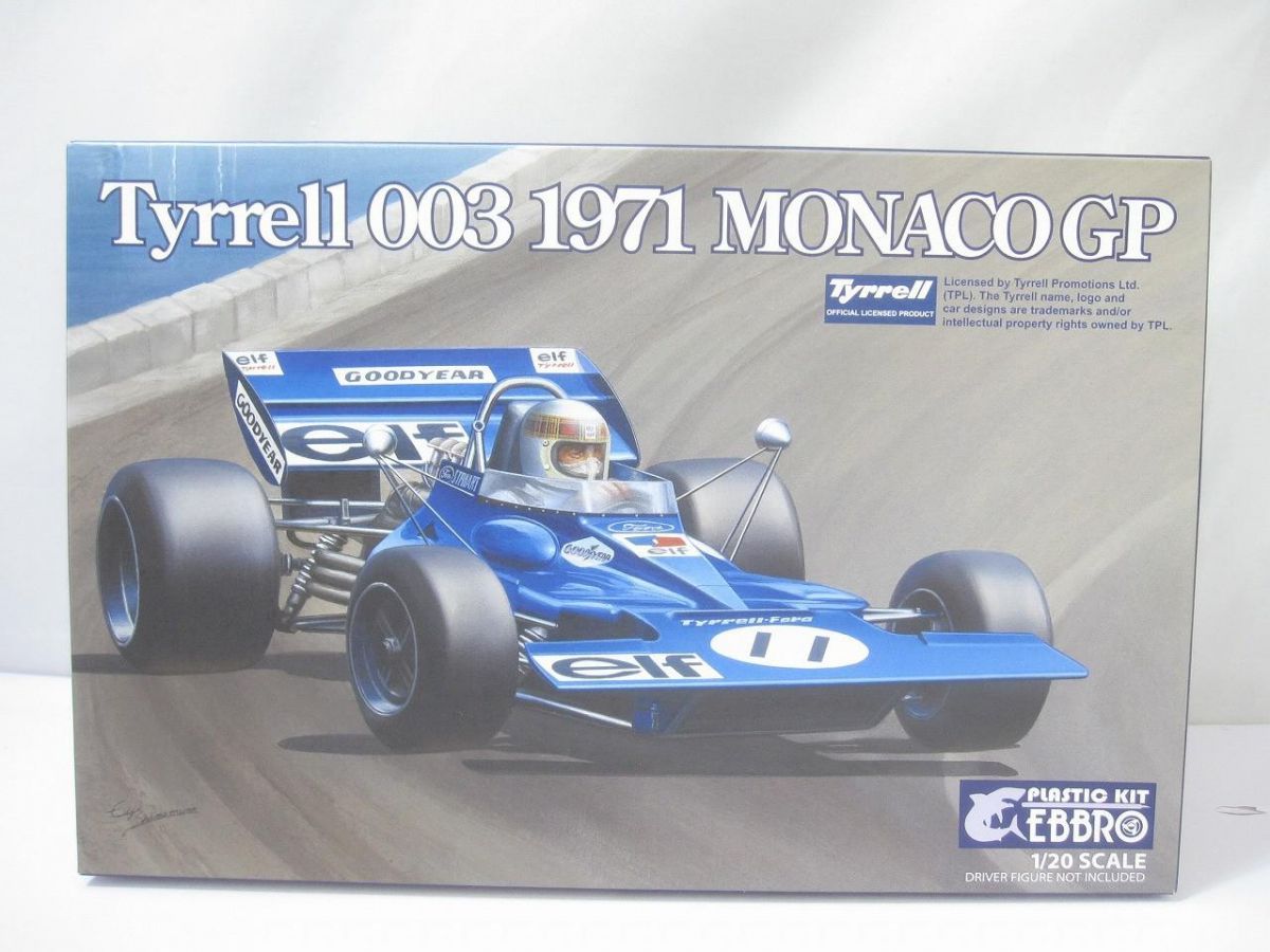 未組立 プラモデル EBBRO エブロ 1/20 ティレル003 1971 モナコGP