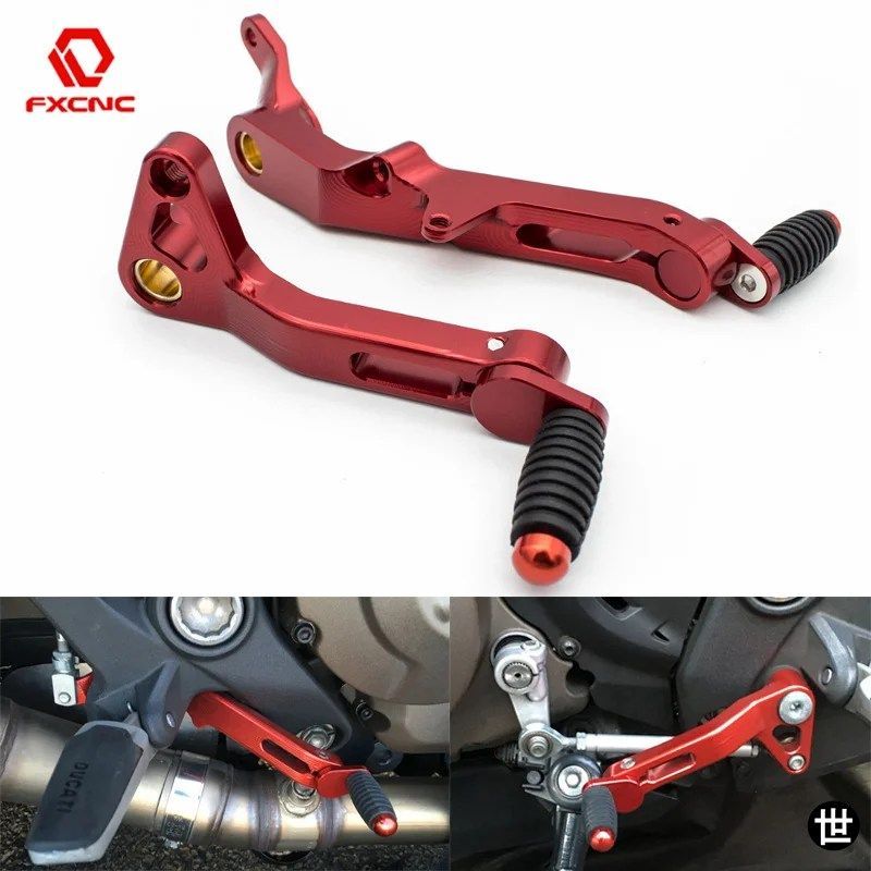 ドゥカティ モンスター 821 1200 1200R 1200S 2014 - 20 用オートバイリアブレーキギアシフトレバーペダル