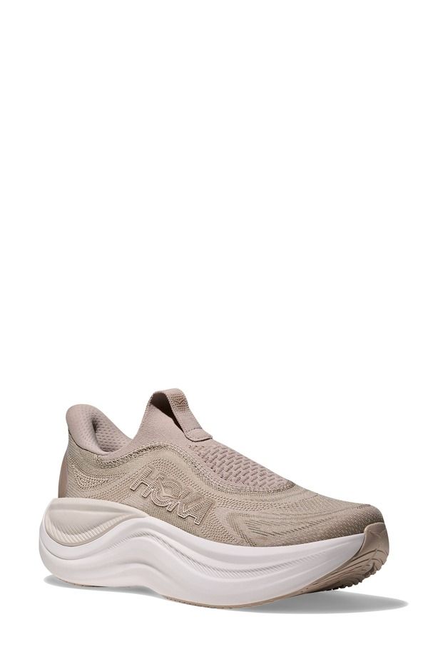 ホカオネオネ レディース シューズ スニーカー レース HOKA Skyward Laceless Recovery Sneaker Putty White ホワイト