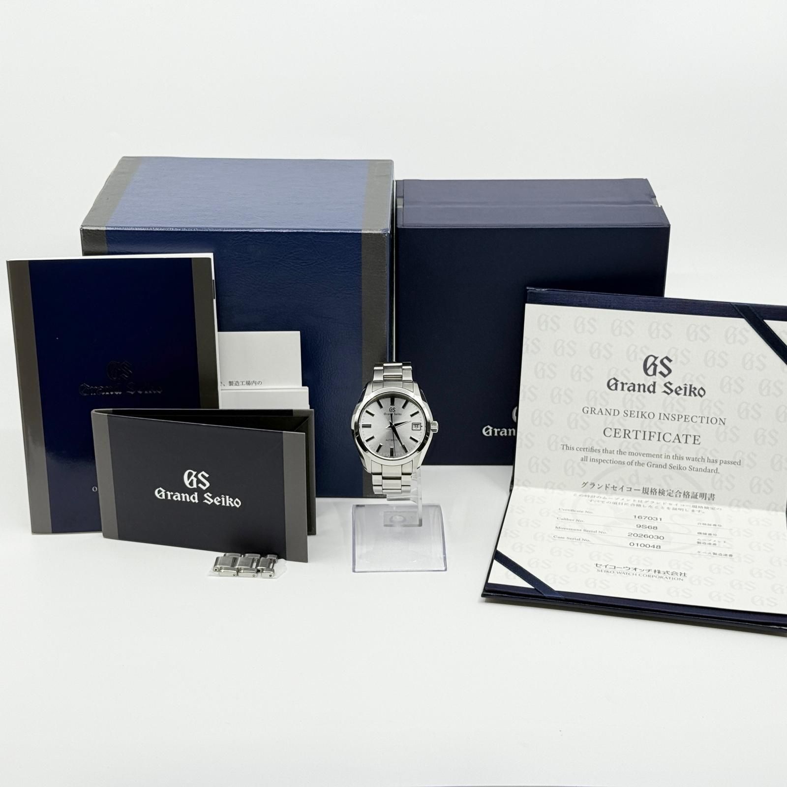 週末セ−ル セイコー グランドセイコー 腕時計 シルバー SEIKO セイコー GRAND SEIKO グランドセイコー 9S68-00B0 010048