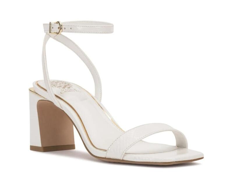 ヴィンスカムート レディース シューズ サンダル Vince CamutoHamda Sandal White Synthetic ホワイト