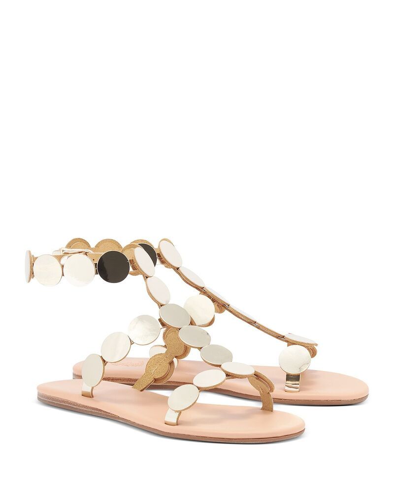 アンシエントグリークサンダル レディース シューズ Ancient Greek Sandals Womens Triton Mirror Gold Sandals Gold ゴールド