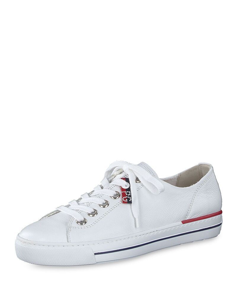 ポール・グリーン レディース シューズ スニーカー レース Paul Green Womens Carly Lace Up Sneakers White Leather ホワイト