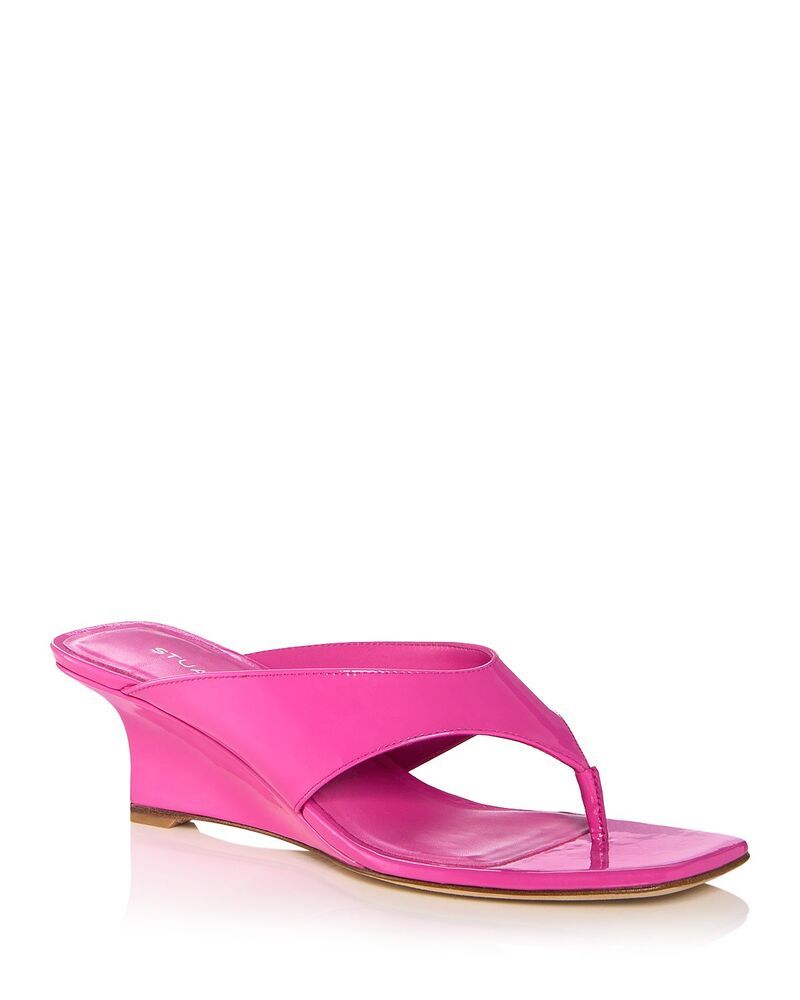 スチュアート ワイツマン レディース シューズ サンダル Stuart Weitzman Womens Vinnie 50 Thong Wedge Sandalsunset Pink ピンク