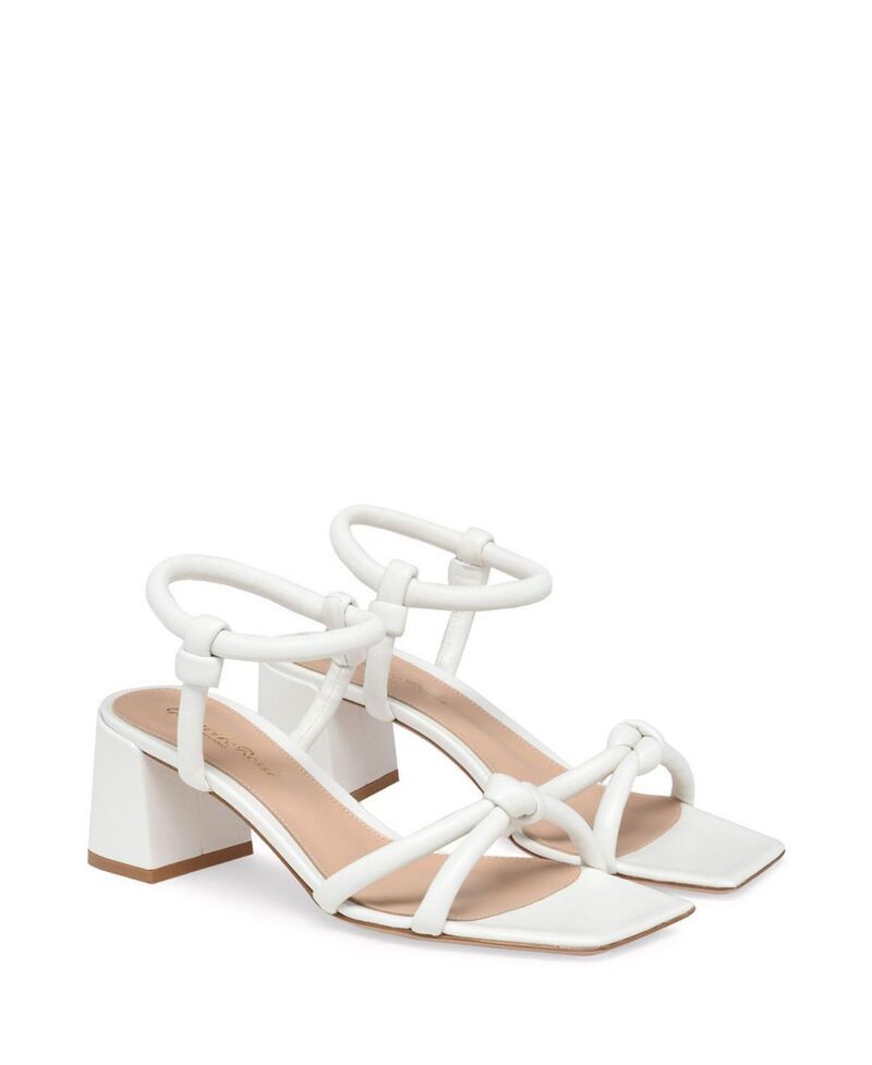 ジャンヴィト ロッシ レディース シューズ サンダル Gianvito Rossi Womens Juno 55 Sandals White Nappa Leather ホワイト