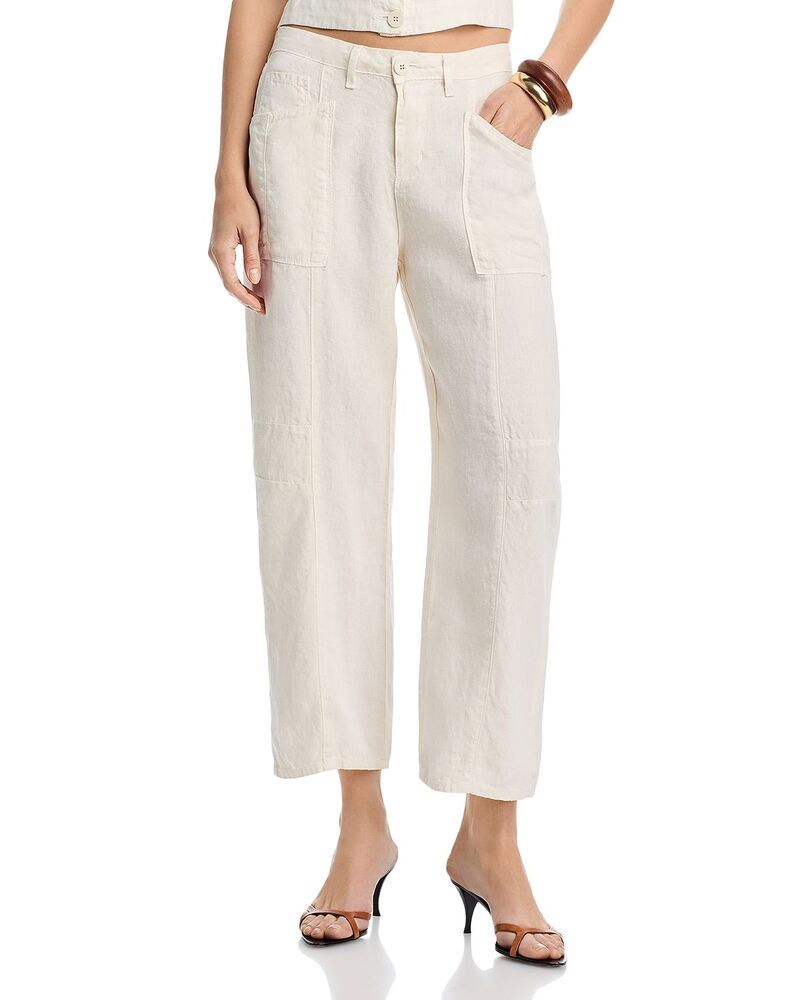 ラジャンス レディース ボトムス カジュアルパンツ リネン LAGENCE Cody Linen High Rise Rodeo Pants Vintage White ホワイト