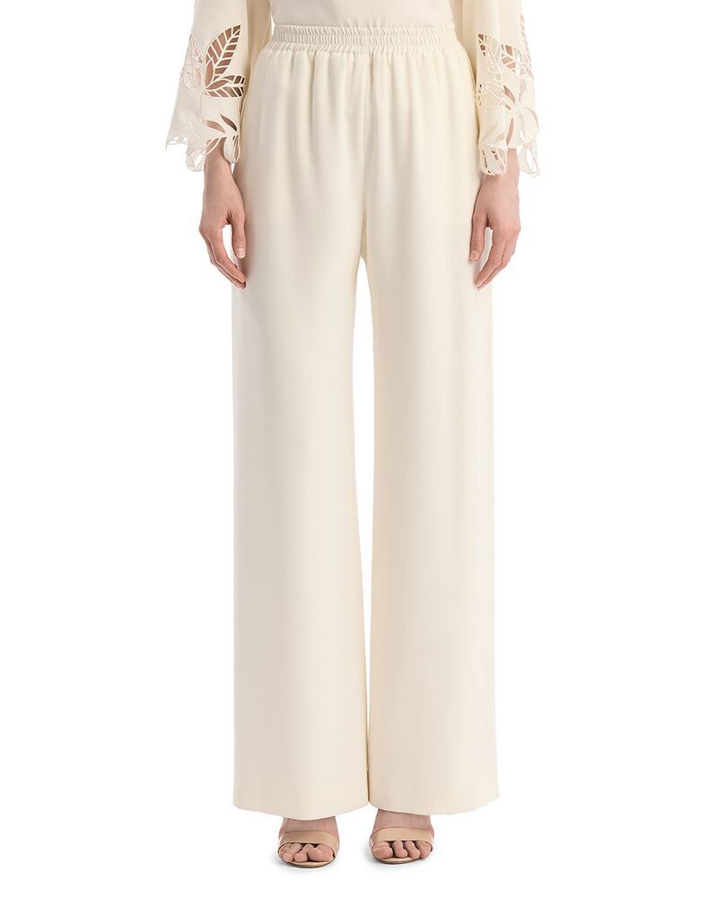 オスカー デ ラ レンタ レディース ボトムス カジュアルパンツ ジョーゼット Oscar de la Renta Georgette Pants Ivory アイボリー