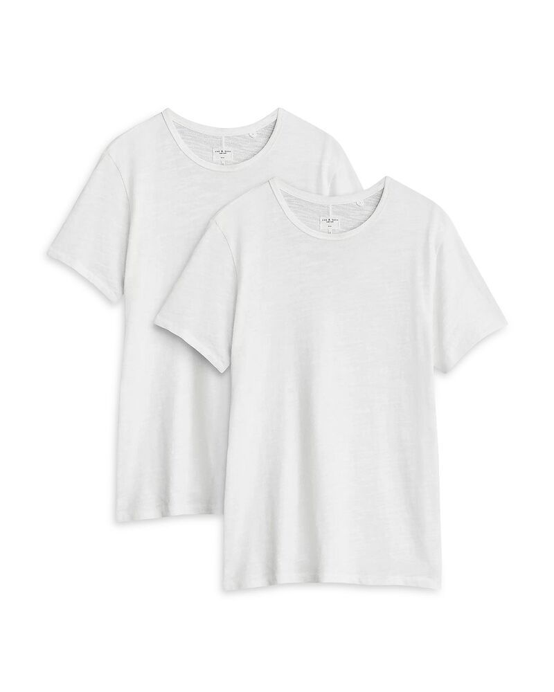 ラグアンドボーン メンズ トップス Tシャツ rag bone 2 Pack Classic Flame Tee White ホワイト