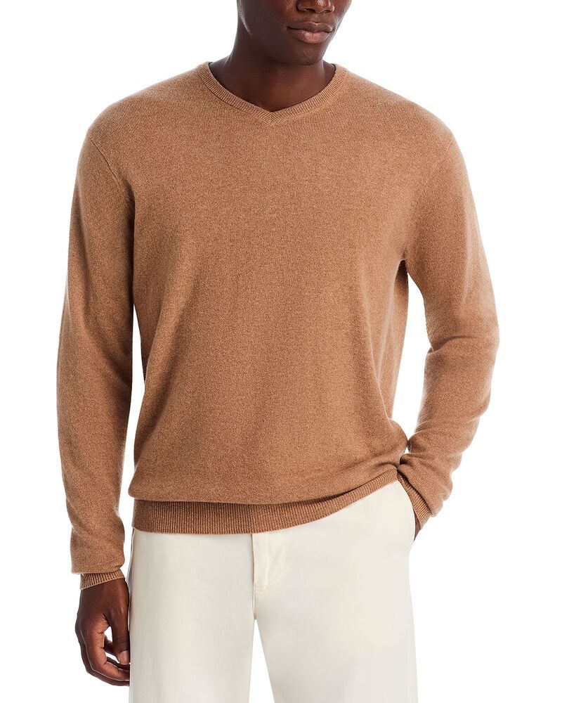 ピーター・ミラー メンズ アウター ニット・セーター Vネック Peter Millar Crown Heritage Cashmere VNeck Sweater British Tan タン