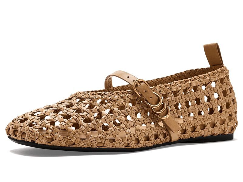 ラグアンドボーン レディース シューズ サンダル レザー フェイクレザー Rag Bone Spire Woven Faux Leather Mary Janes Dark Natural