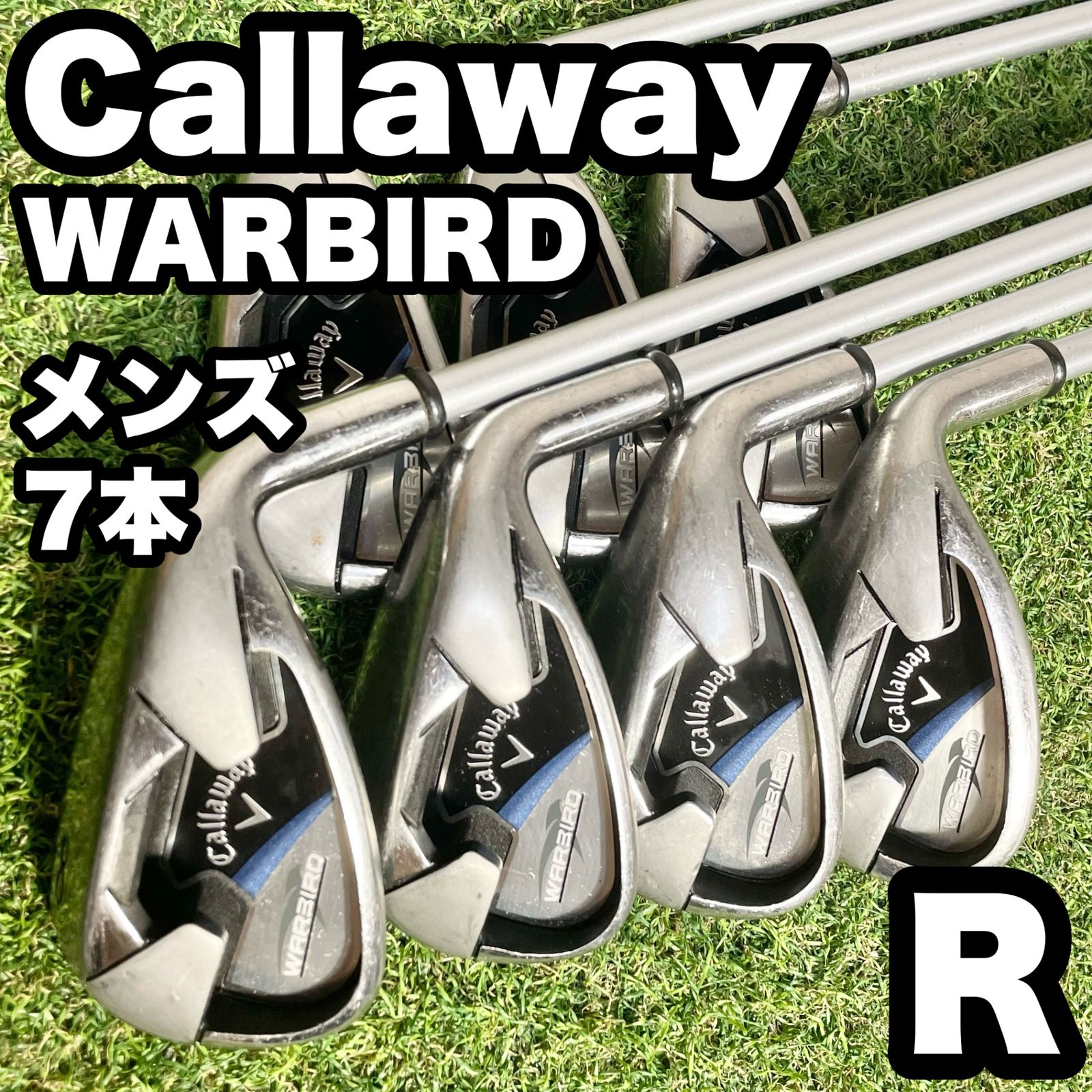 Callaway WARBIRD キャロウェイ ウォーバード 希少ブルー アイアンセット 7本 メンズ R 右 カーボンシャフト 大人気モデル 良品