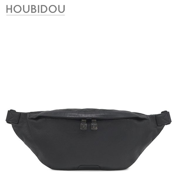 ルイヴィトン LOUIS VUITTON ボディバッグ ディスカバリー バムバッグ レザー モノグラムシャドウレザー モノグラムシャドウ ブラック金具 黒 ウエストバッグ M44388 MI0260【中古】