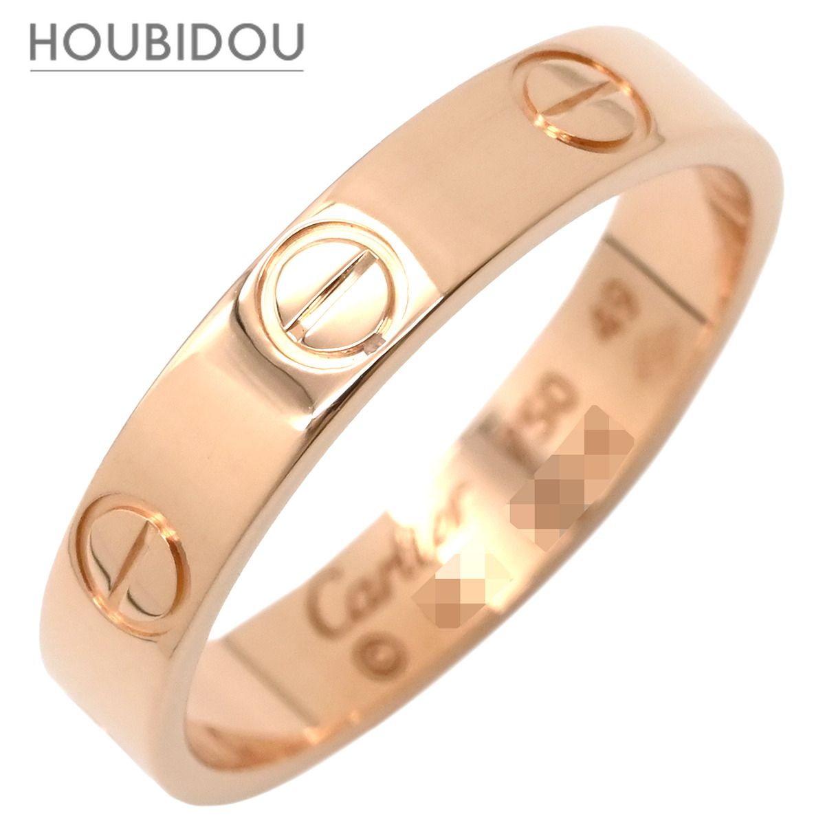 カルティエ Cartier リング 指輪 ミニラブリング ピンクゴールド #49(JP9) スモールモデル LOVE Ring 750PG 9号 B4085200【中古】