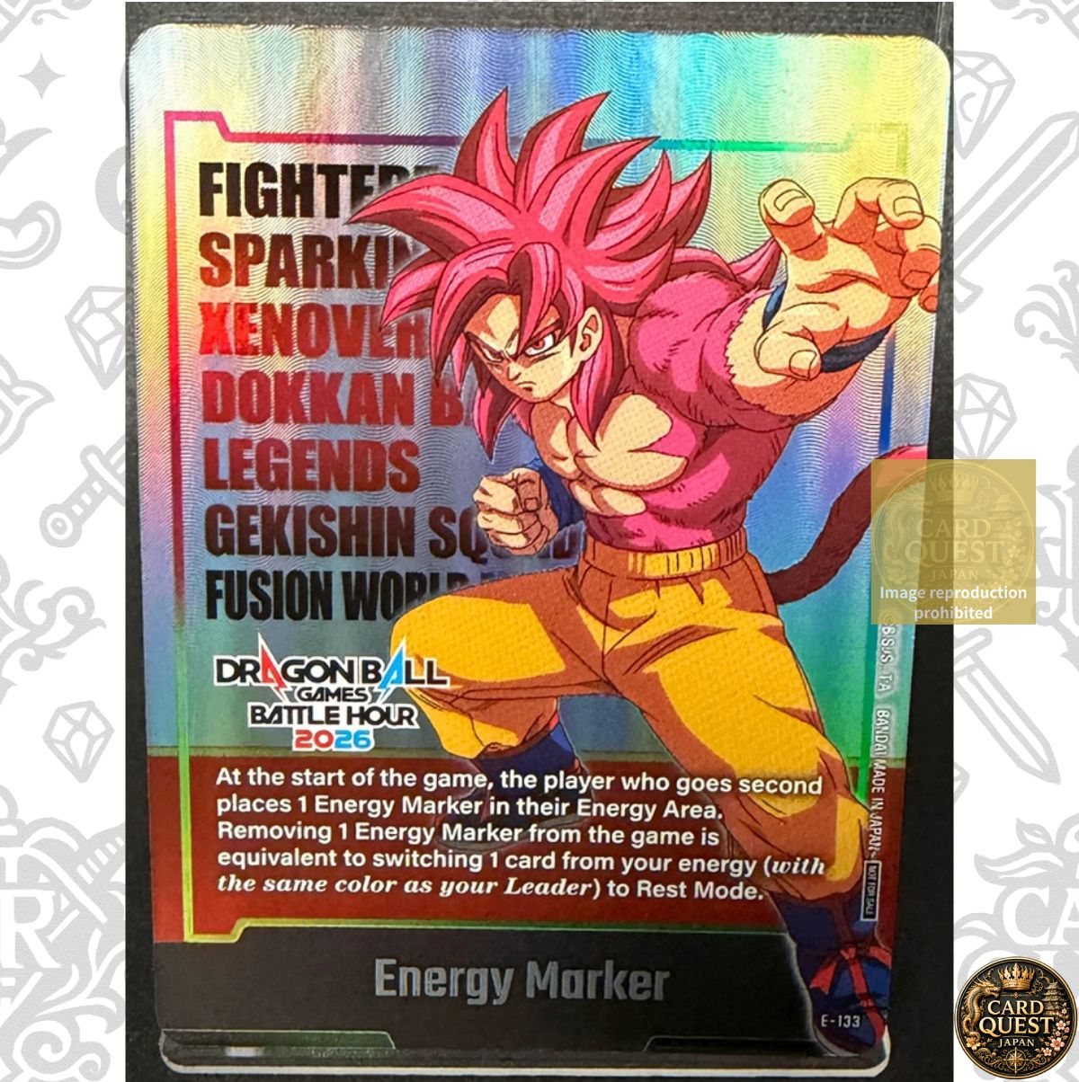 いろいろな作品まとめ売り 状態B】エナジーマーカー BATTLE HOUR2026(E-133)｜DRAGON BALL Games