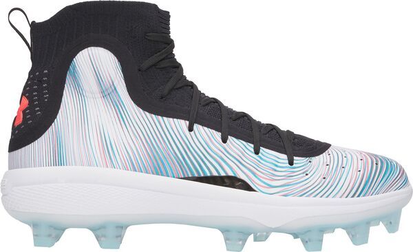 アンダーアーマー メンズ シューズ スニーカー Under Armour Mens Curry 4 Mid TPU Baseball Cleats WhiteBlue ホワイト
