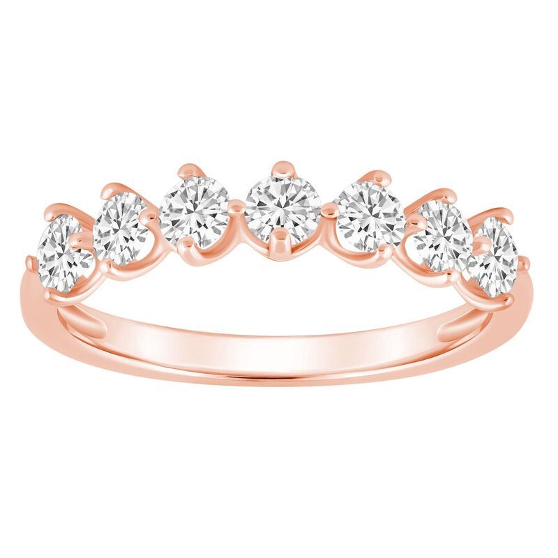 Alyson Layne レディース アクセサリー リング Alyson Layne 14k Gold 78 CaratW Diamond 7Stone Wedding Band 14k Rsgold