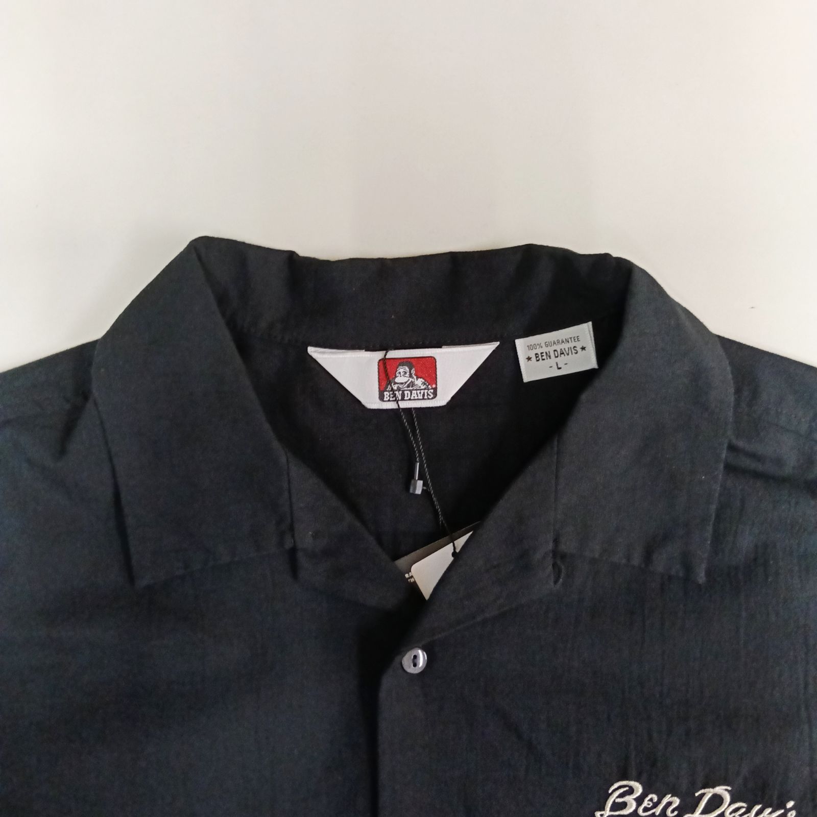 【美品古着】BEN DAVIS ブラックワークシャツ XL 新作】【BEN DAVIS／ベンデイビス・ワークシャツ（ブラック