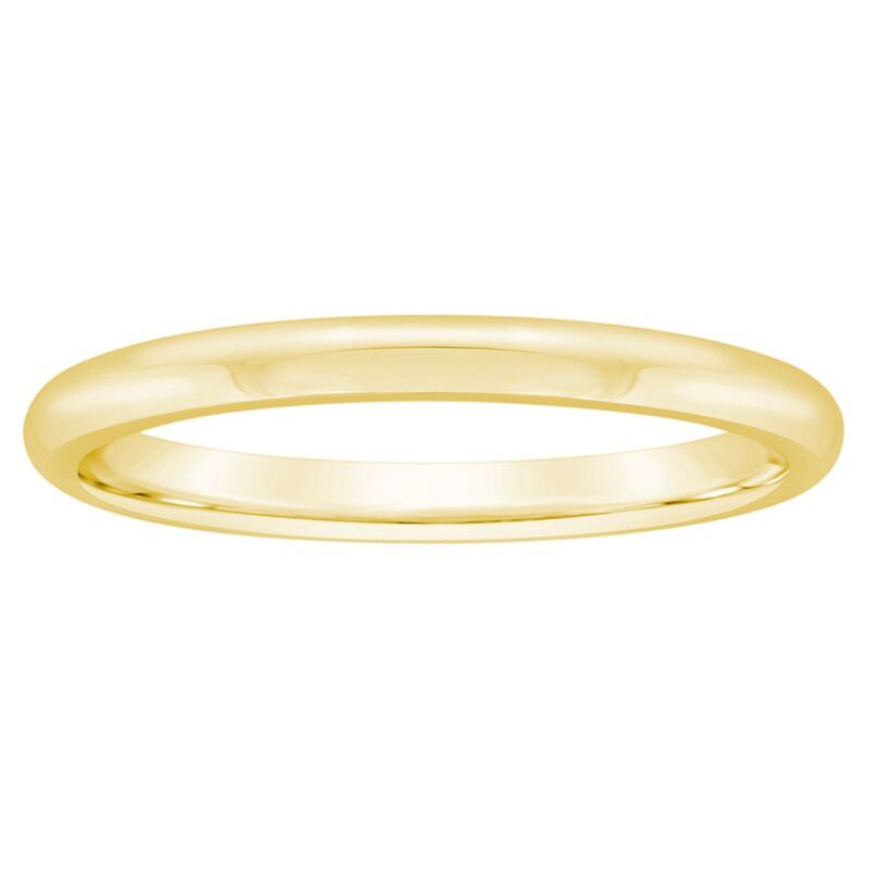 Alyson Layne レディース アクセサリー リング Alyson Layne 14k Gold 2 mm Half Round Comfort Fit Wedding Band 14k Gol