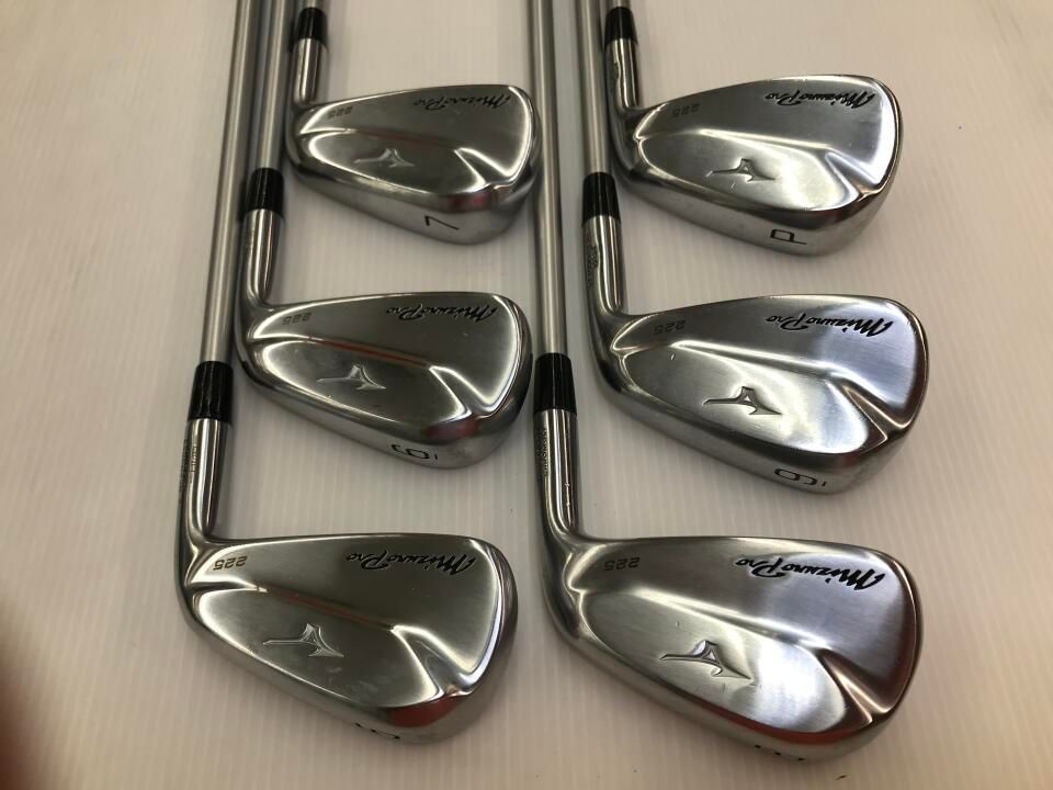 ミズノプロ 225 アイアン　6～P　5本セット　MCI　70S ミズノ Mizuno Pro 225 MCI 70 Sフレックス アイアンセット 中古【最短