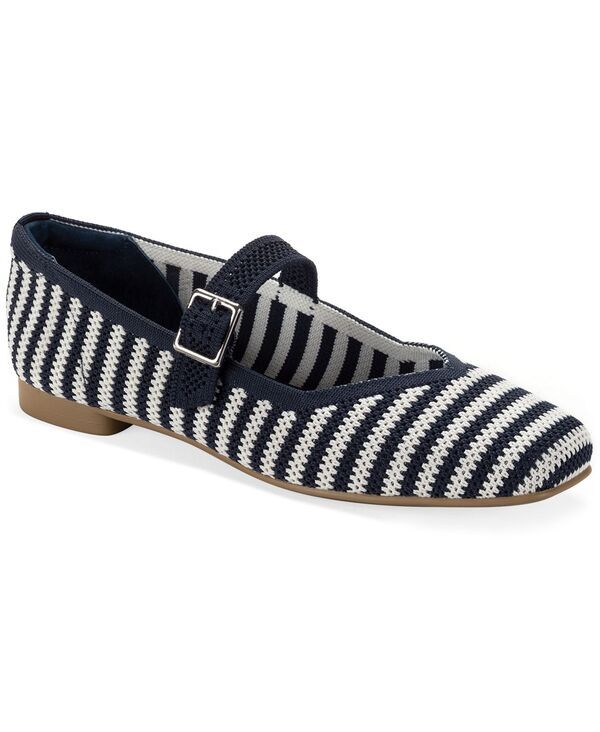 スタイルアンドコー レディース シューズ パンプス Style Co Womens Broadwayy Mary Jane Flats Created For Macys Blue Stripe ブル