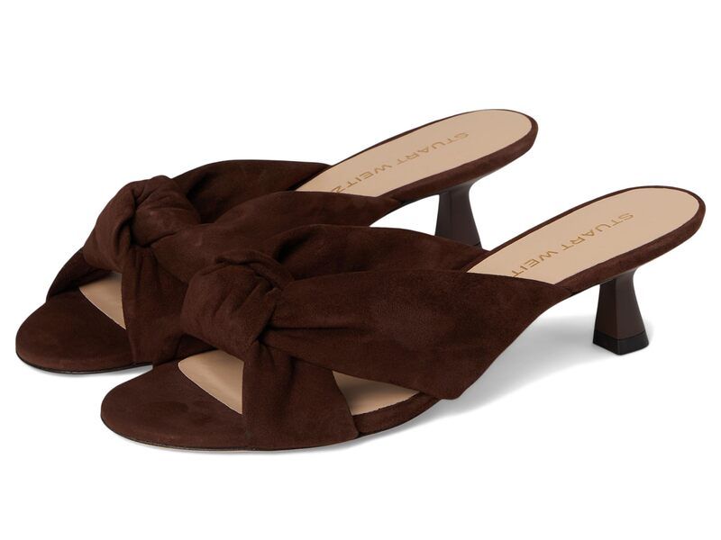 スチュアート ワイツマン レディース シューズ ヒール Stuart Weitzman Soplaya Slide 50 Walnut