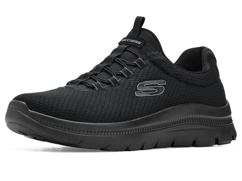 スケッチャーズ レディース シューズ スニーカー プラスサイズ SKECHERSummits Plusummer Haze Black ブラック