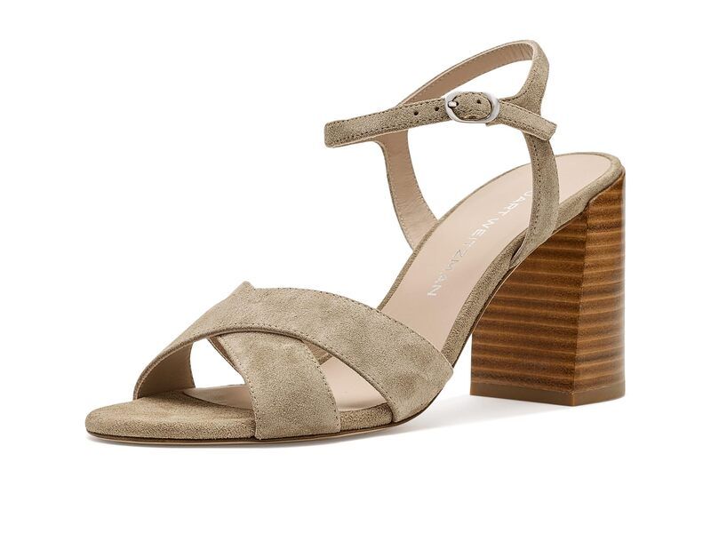 スチュアート ワイツマン レディース シューズ ヒール Stuart Weitzman Alyssa Block 85 Golden OliveNew Camel オリーブ