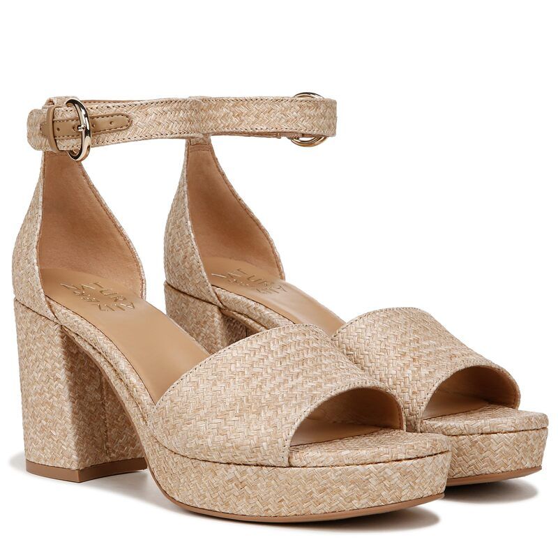 ナチュライザー レディース シューズ ヒール アンクル Naturalizer Pearlyn3 Ankle Straps Wheat Woven Fabric