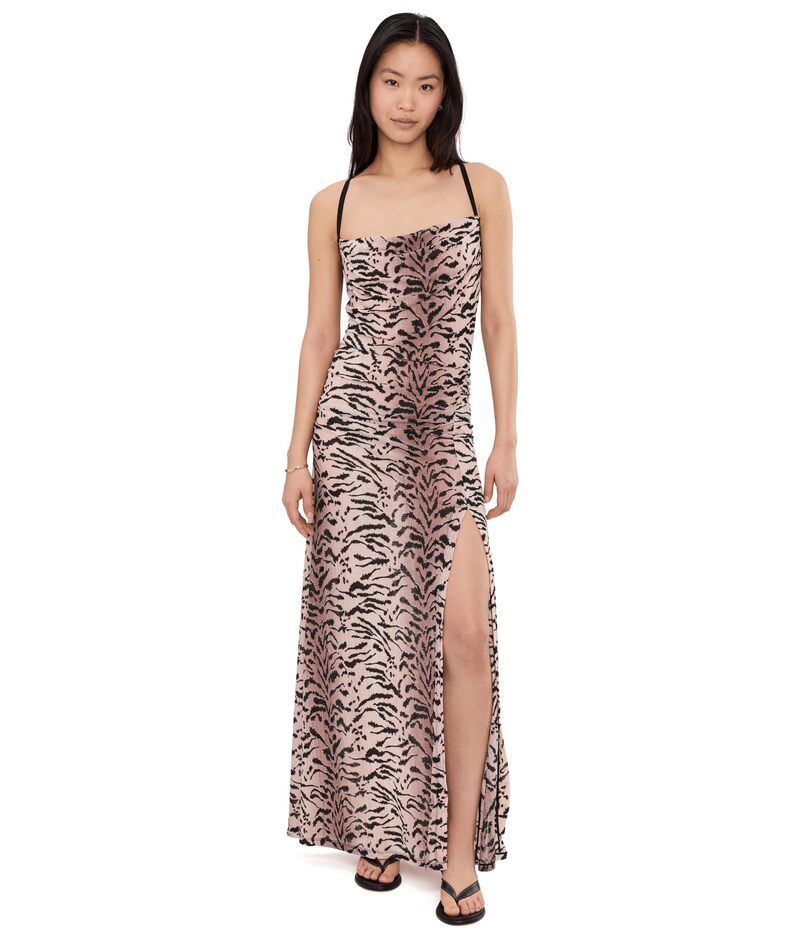 フリーピープル レディース トップス ワンピース マキシ Free People Concrete Jungle Maxi Slip Cocoa Combo ココア