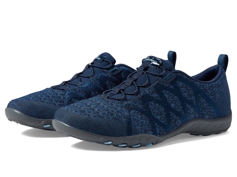 スケッチャーズ レディース シューズ スニーカー ニット SKECHERS Breatheasy InfiKnity Navy ネイビー