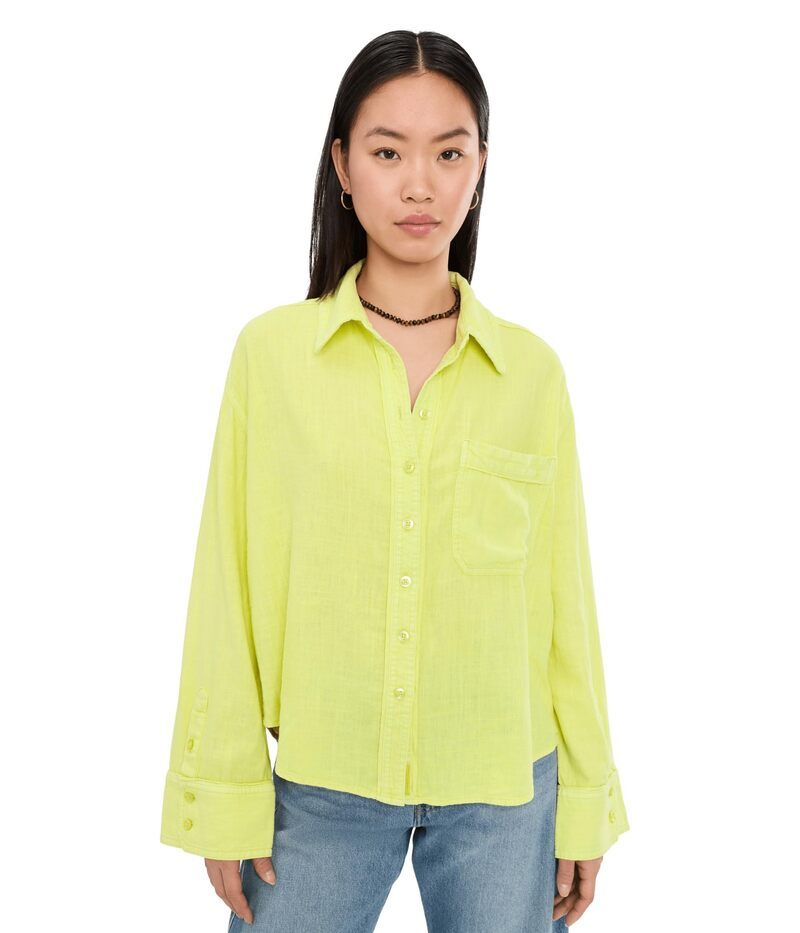 フリーピープル レディース トップス シャツ リネン Free People Linen Laurel Top Early Bloomer