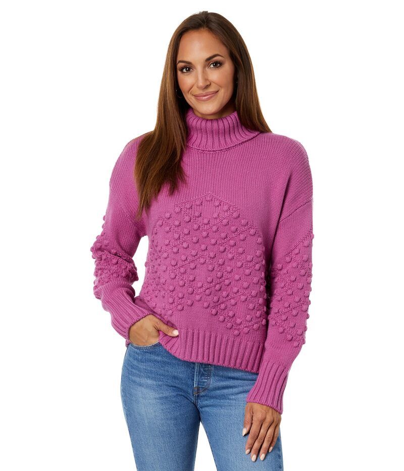 スプレンディット レディース アウター ニット・セーター Splendid Elvira TNeck Sweater Magenta マゼンタ