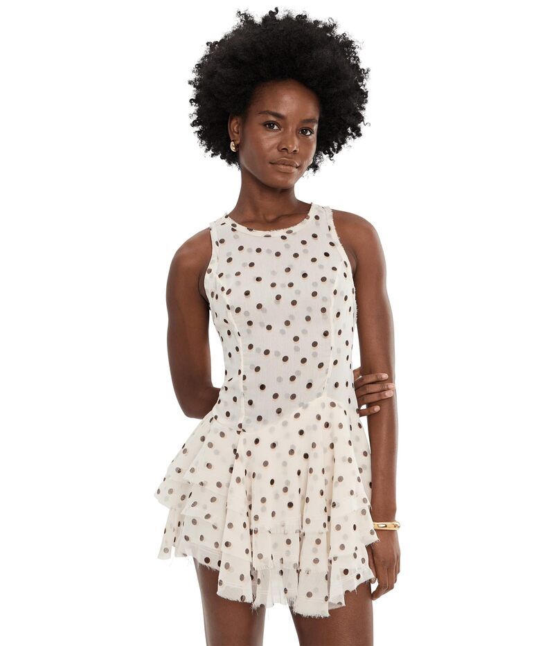 フリーピープル レディース トップス ワンピース プリント ミニ Free People Raven Printed Mini Dress Tea Combo
