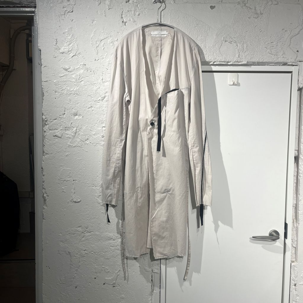 ASKYY アスキー 20SS RIBBON COAT スプリングコート ライトグレー Size