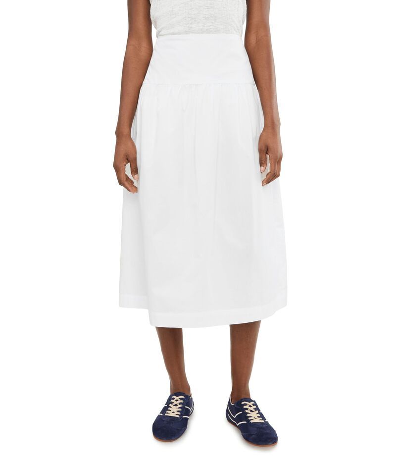 サンクチュアリー レディース ボトムスカート Sanctuary Matter Of Time Poplin Skirt White ホワイト