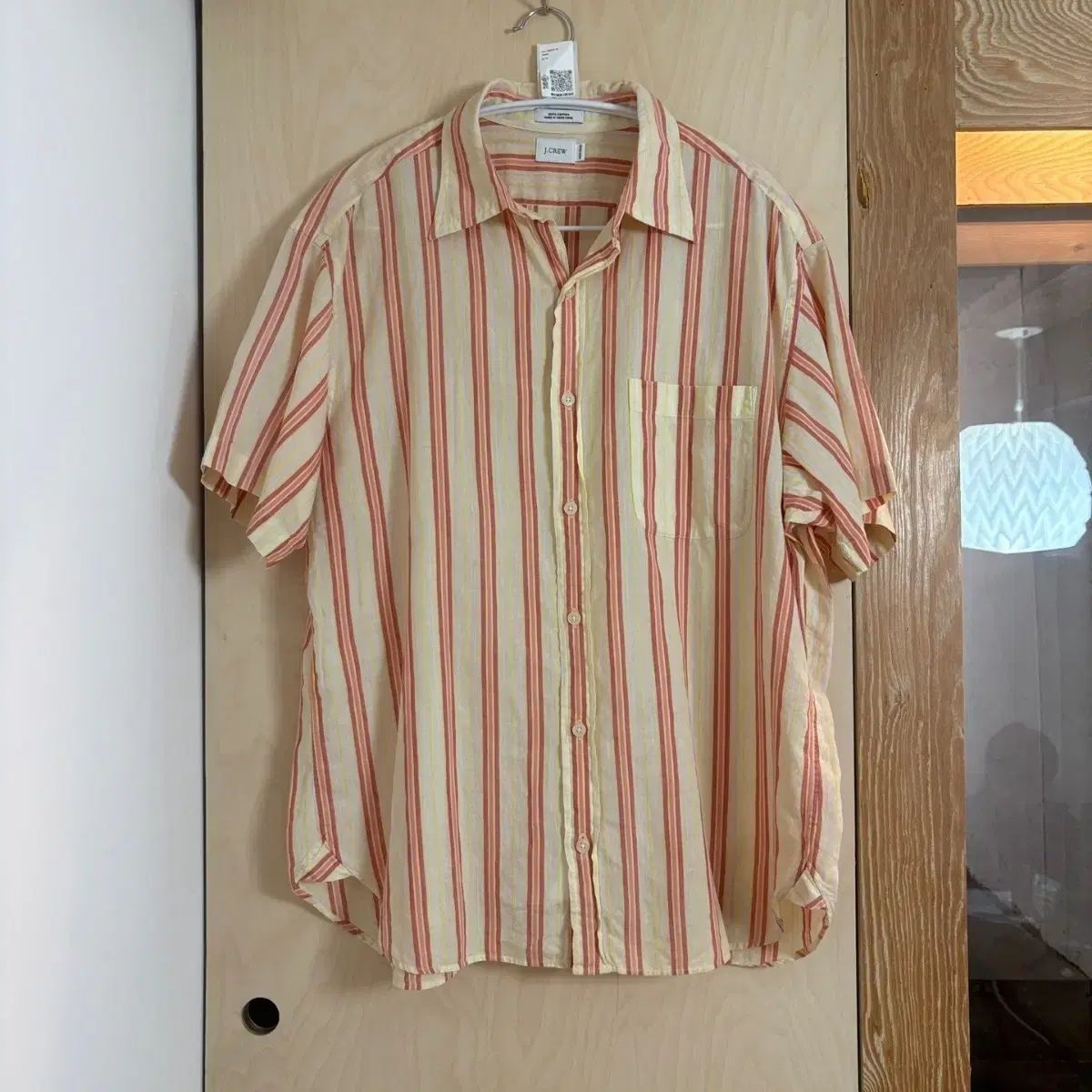 J CREW コットン ストライプ 半袖 シャツ
