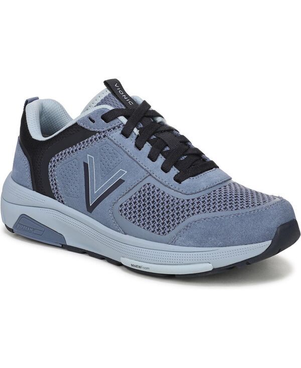 バイオニック メンズ シューズ スニーカー ニット Vionic Mens Walk Strider Knit Walking Shoes Pacific blue knitsuede ブルー