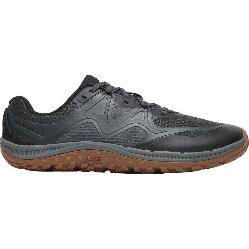 メレル メンズ シューズ スニーカー Merrell Trail Glove 8 Running Shoe Mens BlackGum ブラック