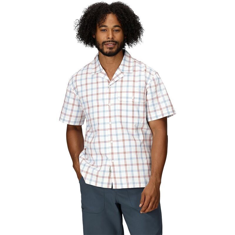 マーモット メンズ トップス シャツ Marmot AirExchange SolarShield Camp Novelty Shirt Mens Pearl Windowpane パール