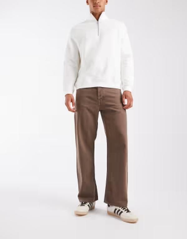 ジャック アンド ジョーンズ メンズ ボトムス デニムパンツ ジーンズ Jack Jones Ted straight jeans tint Brown ブラウン