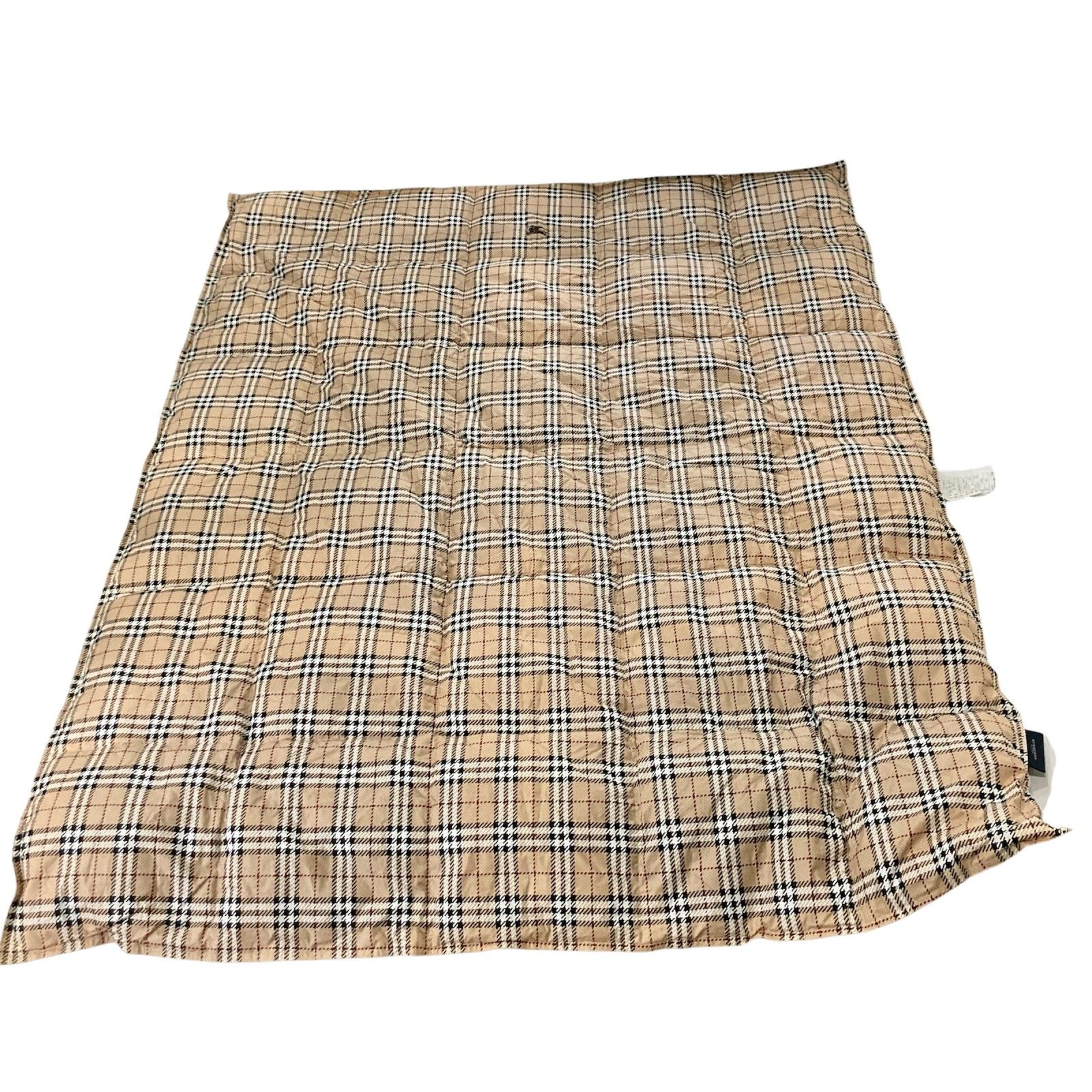 ★ BURBERRY バーバリー 羽毛肌掛けふとん ADA 155 5074 毛布 西川 綿100％ ノバチェック柄 寝具 150×200cm 現状品