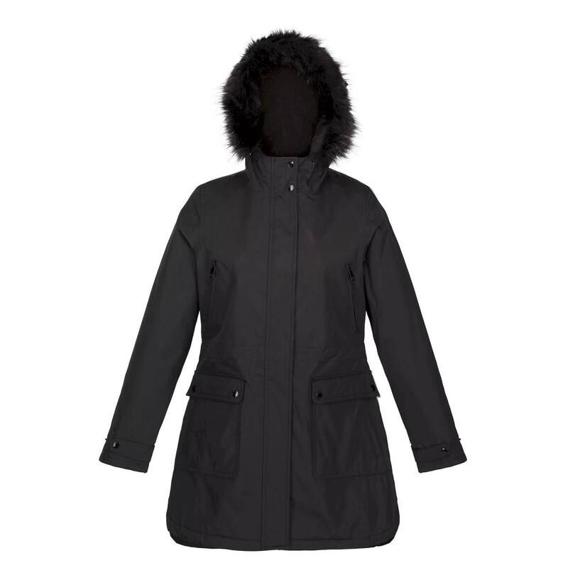 レガッタ レディース アウター ジャケット・ブルゾン パーカー Regatta WomensLadiesabinka Faux Fur Trim Parka Black ブラック