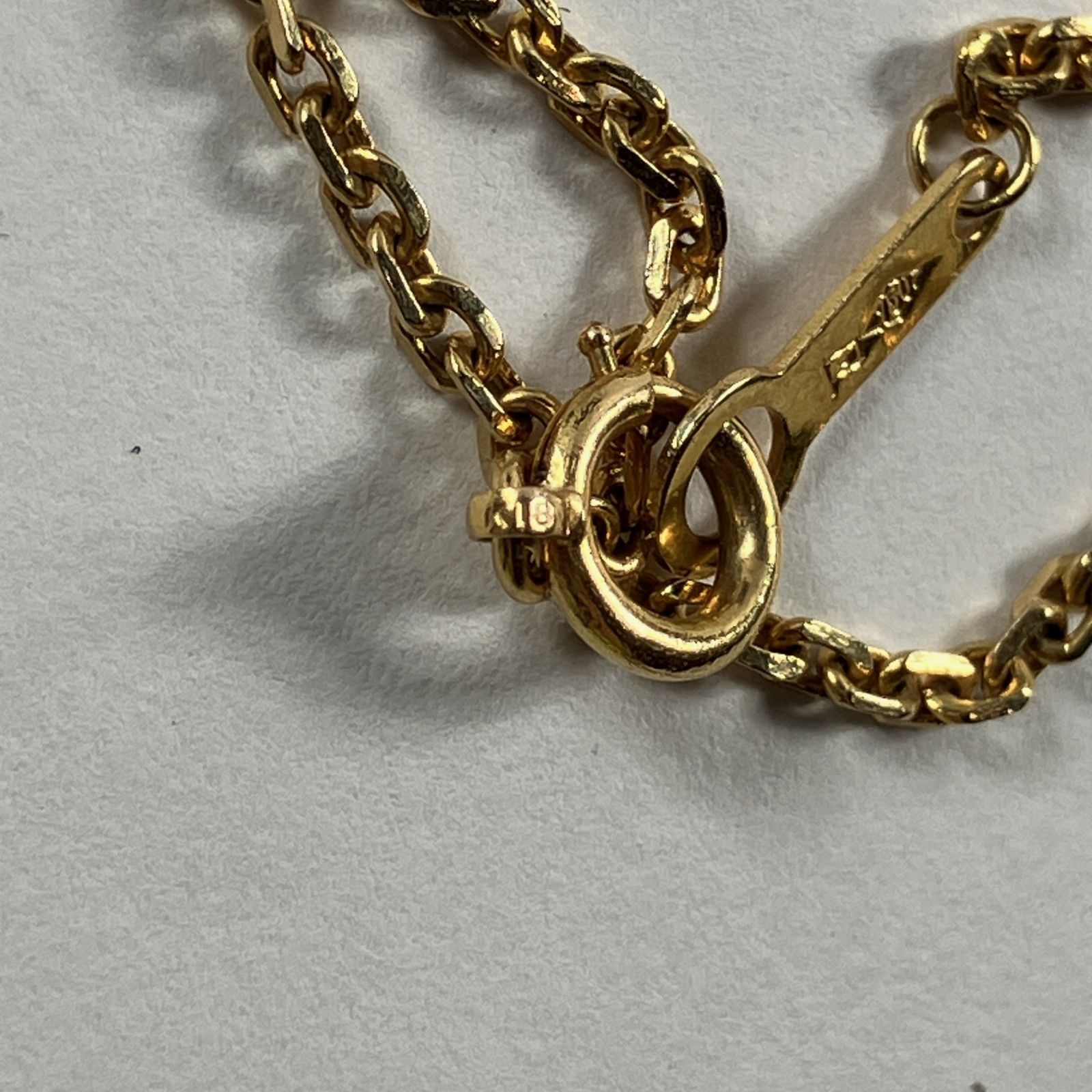 ☆ K18刻印 750刻印 18金 ゴールド ネックレス 全長約41cm