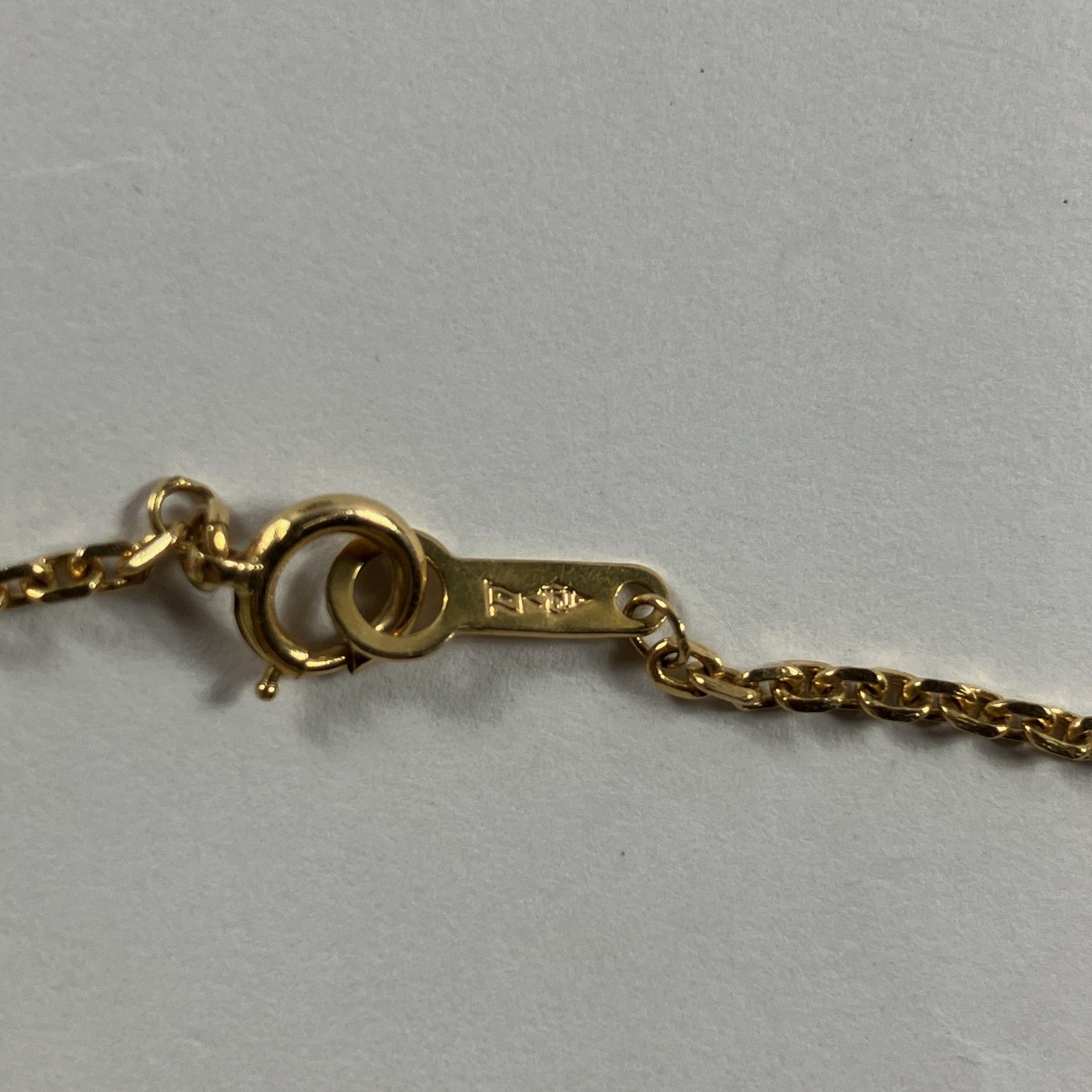 750 K18 刻印　 ネックレス 重量 約2,6g 全長約 41cm ☆ K18刻印 750刻印 18金 ゴールド ネックレス 全長約41cm
