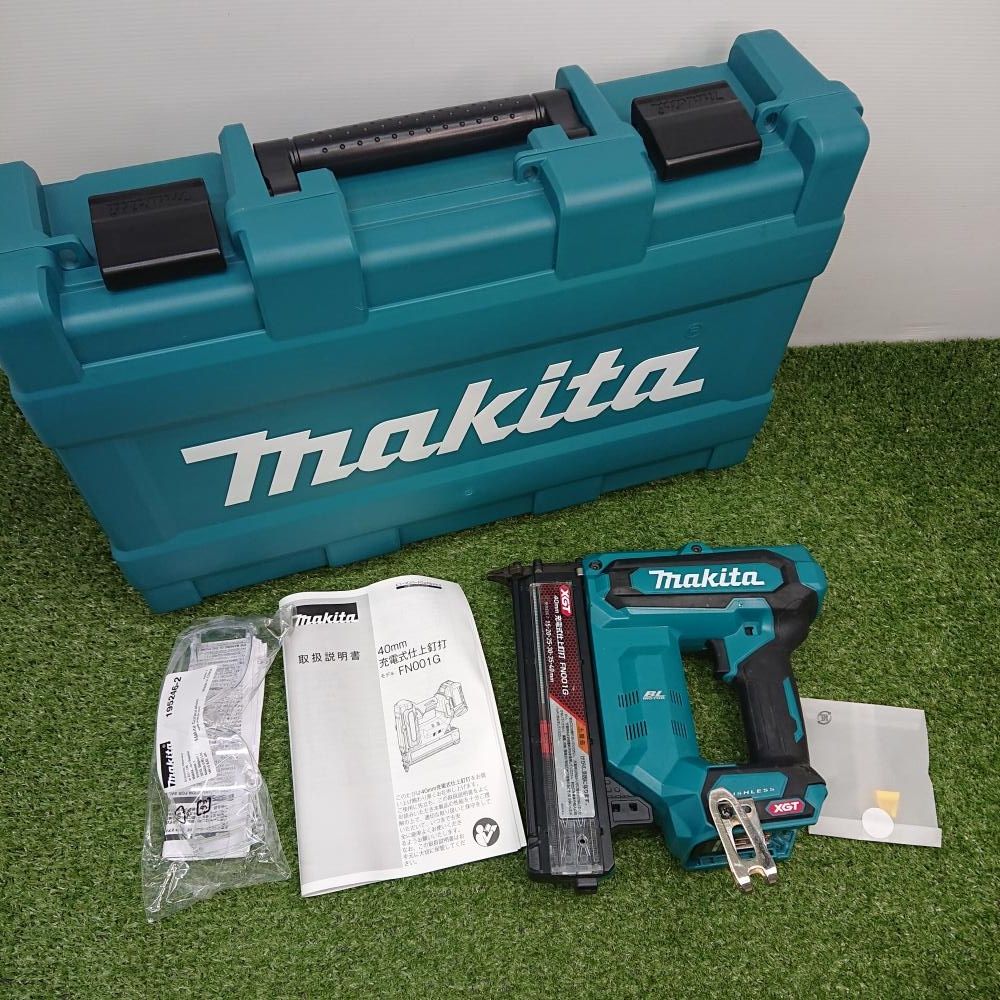 【中古品】マキタ FN001GZK 40mm充電式仕上釘打 40V 本体+ケースのみ [6551]