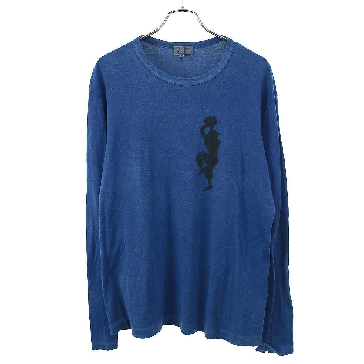 Yohji Yamamoto POUR HOMME ヨウジヤマモト プールオム 2006SS ベースボール期 ロングスリーブTシャツ HR-T74-069 ブルー 3